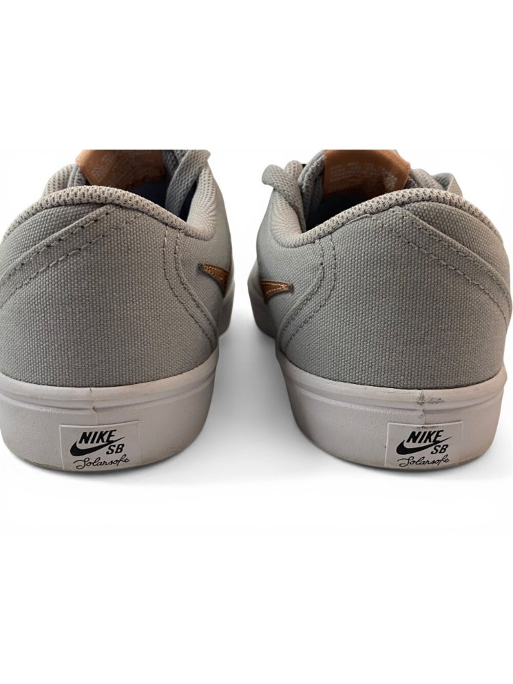 Nike SB Check Solarsoft Gray Sneakers Womens 6 Skate Shoes 921463-006 - Picture 10 of 11